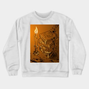 Study Time Under the Candle Crewneck Sweatshirt